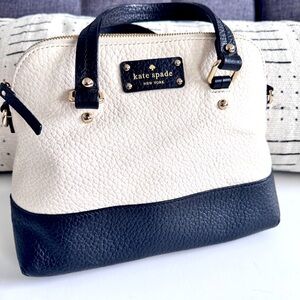 Kate Spade Wellesley Rachelle off white/black Handbag/Crossbody Satchel